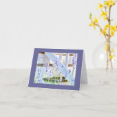 Lavendel bij de Treden Kaart (Gele Bloem)
