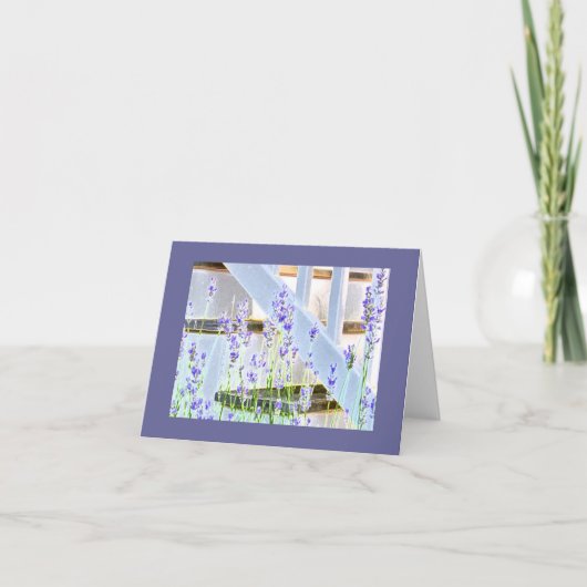 Lavendel bij de Treden Kaart (Voorkant)