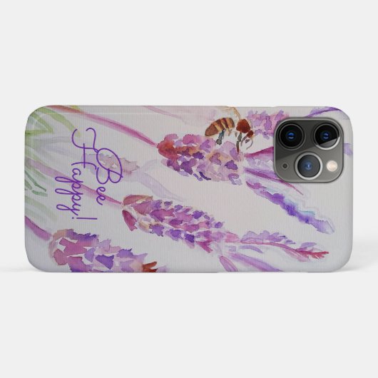 Lavendel bij Happy Herb Waterverf Flower Case-Mate iPhone Case (Achterkant (horizontaal))