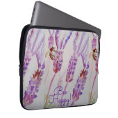 Lavendel bij Happy Herb Waterverf Flower Laptop Sleeve (Voorkant Rechts)