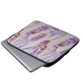 Lavendel bij Happy Herb Waterverf Flower Laptop Sleeve (Voorkant onderkant)