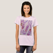 Lavendel bij Happy Herb Waterverf Flower T-shirt (Voorkant volledig)