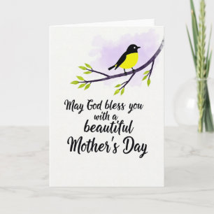 Lavendel Bird Patroonkaart Kaart