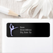 Lavendel Blauw Ballet Dancer Etiket (Insitu)