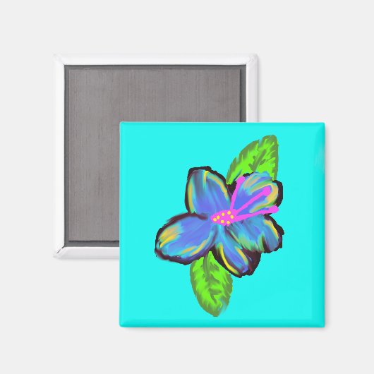 Lavendel Blauw Geel Magneet (Voorkant / Achterkant)