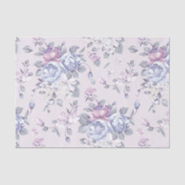 lavendel, blauw, rozen, land, shabby, chic, Victor Tissuepapier