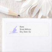 Lavendel Blauw Sneeuwskiën Etiket (Insitu)