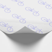 Lavendel Blauwe Fiets Cadeaupapier (Hoek)