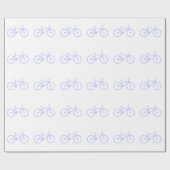 Lavendel Blauwe Fiets Cadeaupapier (Vlak)