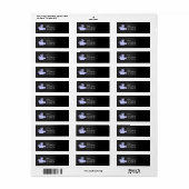 Lavendel Blauwe Filmcamera Etiket (Full Sheet)