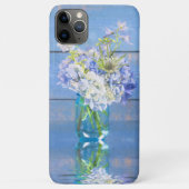 Lavendel & Blauwe Hortensia Ruwe Vaas Case-Mate iPhone Case (Achterkant)