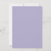 Lavendel Blauwe Klink De Champagne Bruidsborrel Kaart (Achterkant)