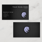 Lavendel Blauwe Leeuw Visitekaartje (Voorkant / Achterkant)