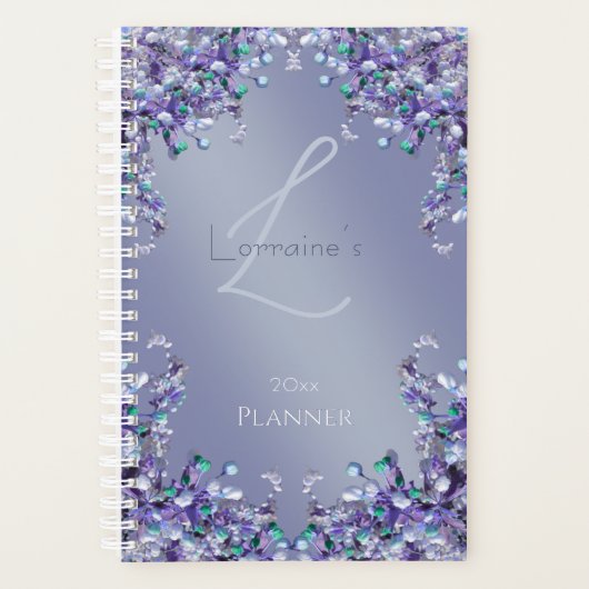 Lavendel Blauwe Lente Planner (Voorkant)