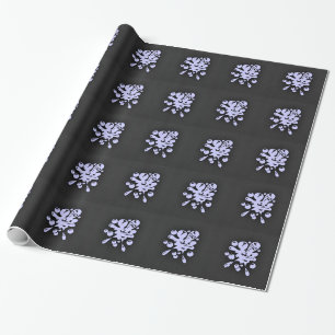 Lavendel Blauwe Paintball Cadeaupapier