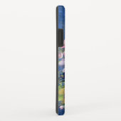 Lavendel Blauwe Waterverf Bloemenglitter Case-Mate iPhone Case (Achterkant/rechts)