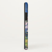 Lavendel Blauwe Waterverf Bloemenglitter Case-Mate iPhone Case (Achterkant/rechts)