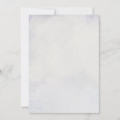 Lavendel Blauweregen Bloemboog Trouw Uitnodiging (Achterkant)