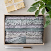 Lavendel & Blauwgroen Fantasy Fox met Pet Decoupag Tissuepapier (Geschenk)