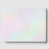 Lavendel & Blauwgroen Zeemeermin Baby shower Gaste Gastenboek (Achterkant)