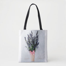 Lavendel Bliss Boeket Tote Tas