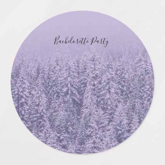 Lavendel Bliss Bruiloft Bachelorette Labels (Design 2)