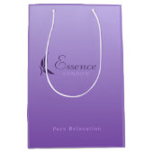 Lavendel Bliss Custom Spa Gift Bag Medium Cadeauzakje (Voorkant)