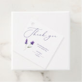 Lavendel Bliss Elegante Waterverf Bedankjes Labels (In situ)