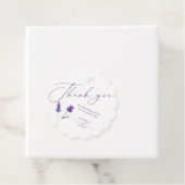 Lavendel Bliss Elegante Waterverf Bedankjes Labels (In situ)