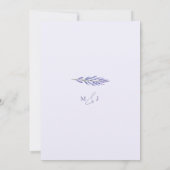 Lavendel Bliss Elegante Waterverf bruiloft Kaart (Achterkant)