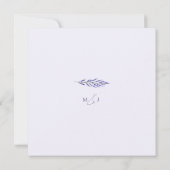 Lavendel Bliss Elegante Waterverf bruiloft Kaart (Achterkant)