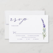 Lavendel Bliss Elegante Waterverf bruiloft RSVP (Voorkant)