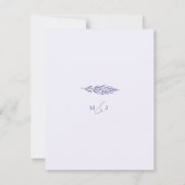 Lavendel Bliss Elegante Waterverf Bruiloft Save The Date (Achterkant)