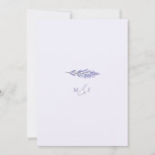 Lavendel Bliss Elegante Waterverf Bruiloft Save The Date (Achterkant)