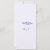 Lavendel Bliss Elegante Waterverf Bruiloft Save The Date (Achterkant)