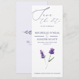 Lavendel Bliss Elegante Waterverf Bruiloft Save The Date