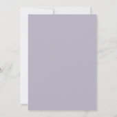 Lavendel Bloeiende Lente Bruiloft Kaart (Achterkant)