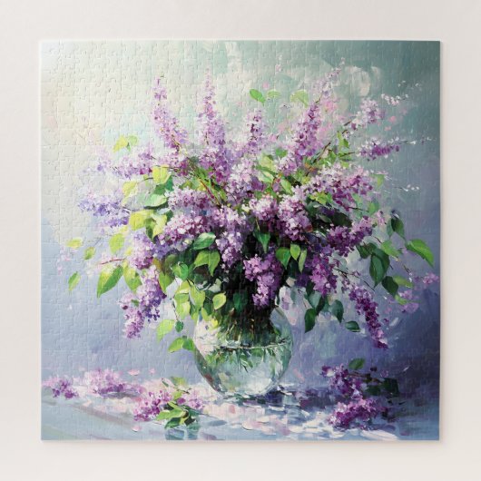 Lavendel Bloeiende Sering Boeket Legpuzzel (Verticaal)