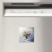 Lavendel Bloeiende Sering Boeket Magneet (Insitu (Vaatwasser))