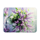 Lavendel Bloeiende Sering Boeket Magneet (Horizontaal)