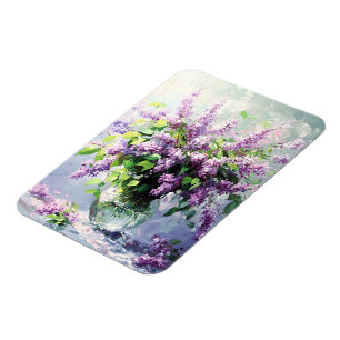 Lavendel Bloeiende Sering Boeket Magneet