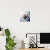 Lavendel Bloeiende Sering Boeket Poster (Thuiskantoor)