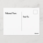 Lavendel bloeit tussen wilde weidegrassen briefkaart (Achterkant)