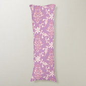 Lavendel Bloem Body Kussen | Elegante Comfort (Voorkant Verticaal)