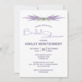 Lavendel Bloem Boeketten Bruidsdouche Kaart (Voorkant)