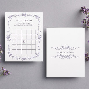 Lavendel Bloem 'Bruidsbingo' Bruiloft Spel
