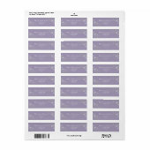 Lavendel Bloem Bruiloft Retouradres Etiket (Full Sheet)