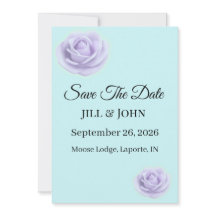 Lavendel Bloem Bruiloft Save The Date
