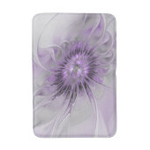 Lavendel Bloem Droom Modern Abstracte Fractale Kun Badmat (Voorkant Verticaal)