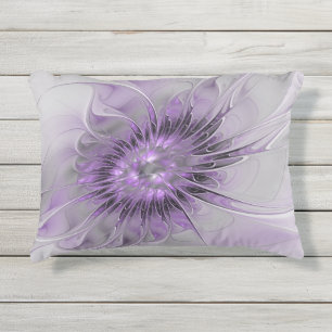 Lavendel Bloem Droom Modern Abstracte Fractale Kun Buitenkussen